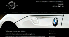 Desktop Screenshot of premierautovaleting.co.uk